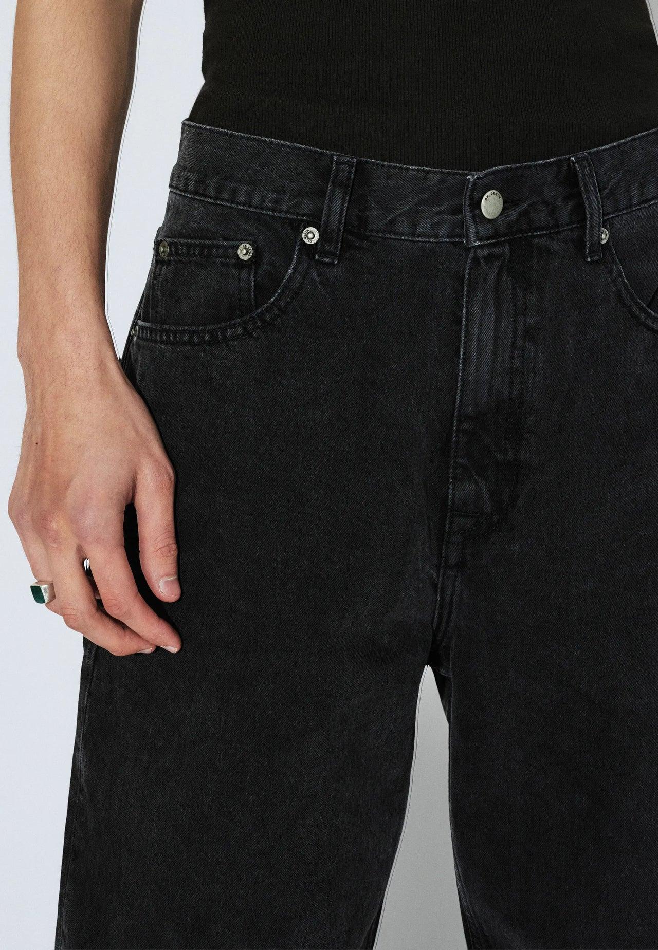 Dr.Denim Omar Shorts Worn Black Herren Denim schwarz